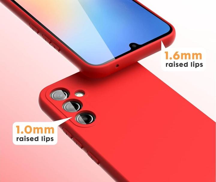 Actual product image Screenguard Samsung Galaxy A34 5G Liquid Silicone Case Cover (Samsung Galaxy A34 5G)