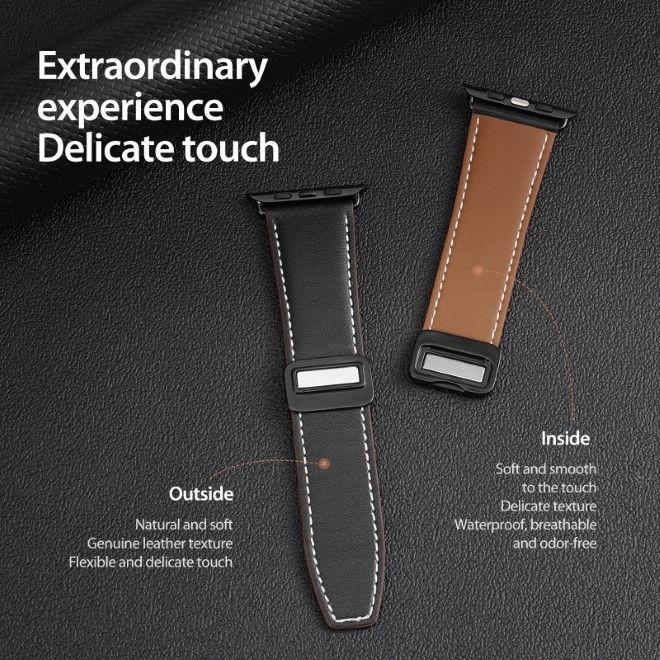 Immagine prodotto Dux Ducis Cinturino YA (38 mm, 40 mm, 41 mm, Vera pelle, Apple Watch Series 1, Apple Watch Series 2, Apple Watch Series 3, Apple Watch Serie 4, Apple Watch Serie 5, Apple Watch Serie 6, Apple Watch Series 7, Apple Watch Series 8, Apple Watch Series 9, Apple Watch SE)