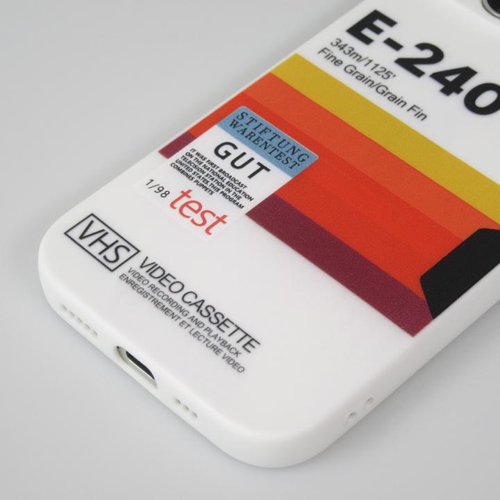 Actual product image PhoneLook Cover silicone rubber vintage video cassette E-240 (Apple iPhone 15)