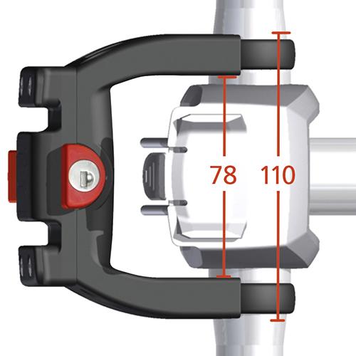 Image du produit KlickFix E Adaptateur pour guidon avec serrure