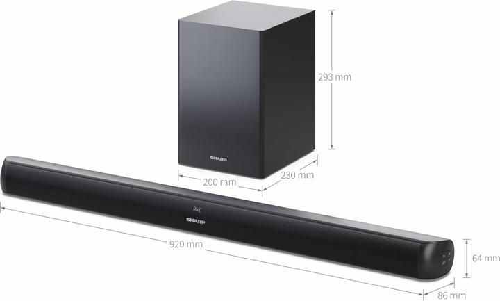 Actual product image Sharp HT-SBW202 (200 W, 2.1 Channel)