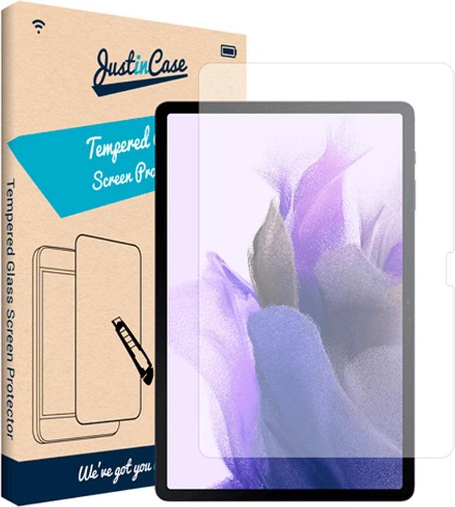 Just in Case Tempered Glass Clear Screen Protector Samsung Galaxy Tab S7+/S7 FE/S8+ (1 Piece, Galaxy Tab S7 FE)