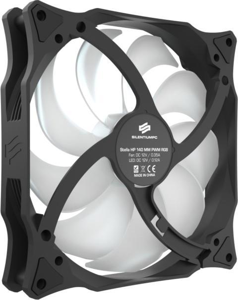 Image du produit Silentium PC Stella HP RGB 140 PWM Ventilateur de boîtier d'ordinateur (140 mm, 1 x)
