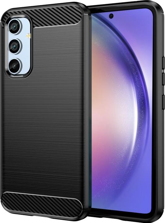 Screenguard Custodia morbida in carbonio spazzolato (Samsung Galaxy A54 5G)