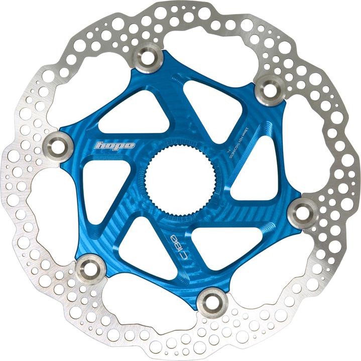 Hope Floating Disc Bremsscheibe - Center Lock - blau (180 mm)