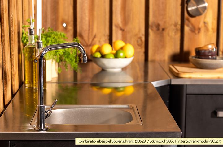 Actual product image Cozze Outdoor Küche: Spülenschrank 90 cm (mit Spüle)
