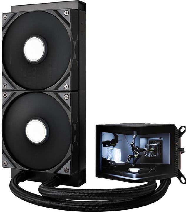Actual product image TRYX PANORAMA complete water cooling system - 240 mm, black