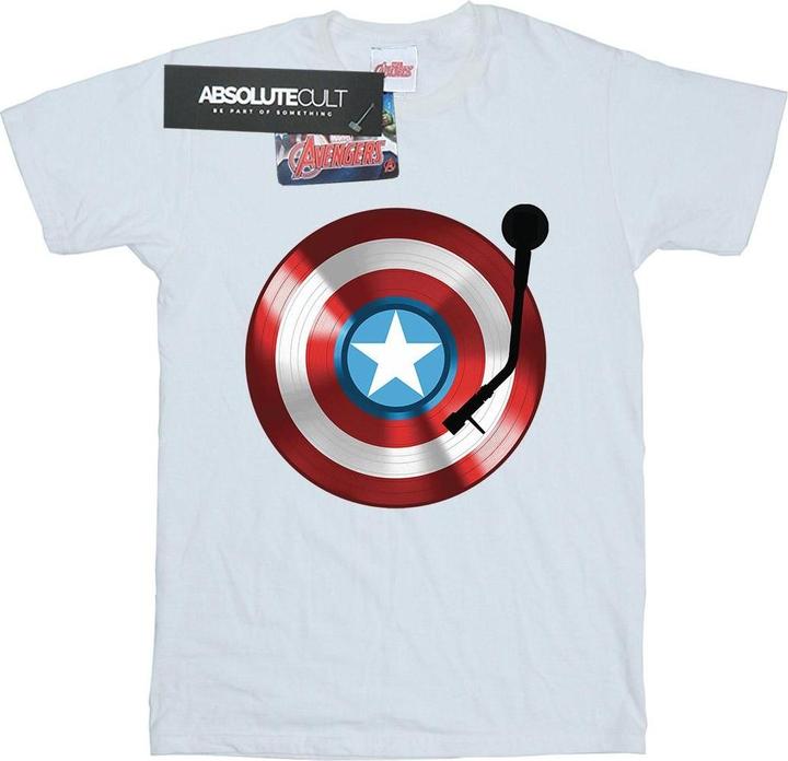 Captain America Plattenspieler TShirt