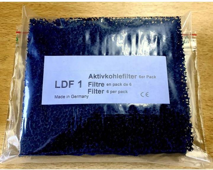 Produktbild No Name Aktivkohlefilter (L x B x H) 140 x 120 x 8 mm 6 St. (Aktivkohlefilter)