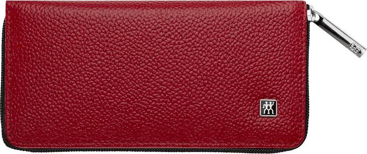 Actual product image Zwilling Twinox Travel Set - Red 5-piece leather case - Red