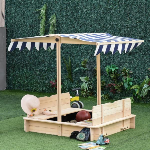 Produktbild Outsunny Sandkasten mit verstellbarem Dach