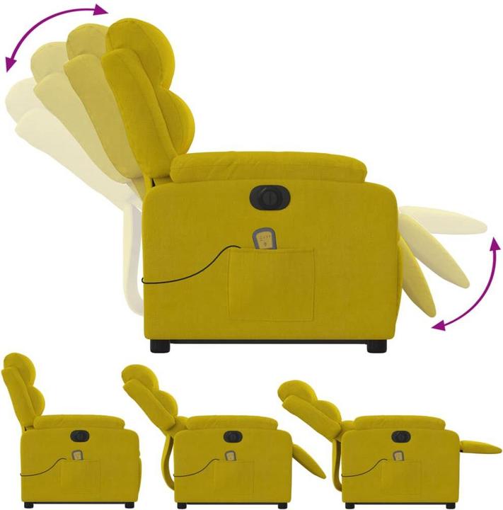Produktbild VidaXL Massagesessel mit Aufstehhilfe Elektrisch Samt