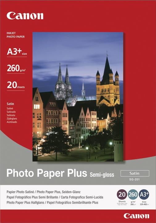 Canon SG-201, Plus Semi-Gloss, 20 feuilles (260 g/m², A3+, 20 x)