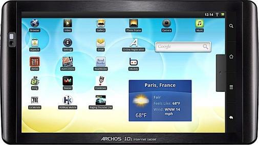 Archos 101 Internet Tablet, 8 GB - 10.1 inch display - WiFi (10.10", 8 GB, Black)