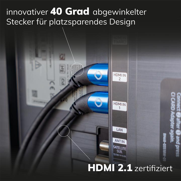 Image du produit Oehlbach Câble de connexion HDMI AV (1x HDMI mâle - 1x HDMI mâle) 1.5 m Noir (1.50 m, HDMI)