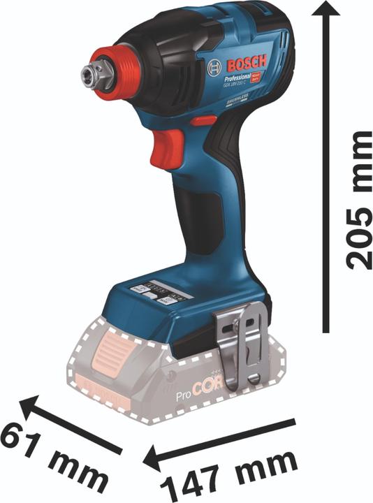 Cordless impact wrench GDX 18V-210 C, Cardboard box