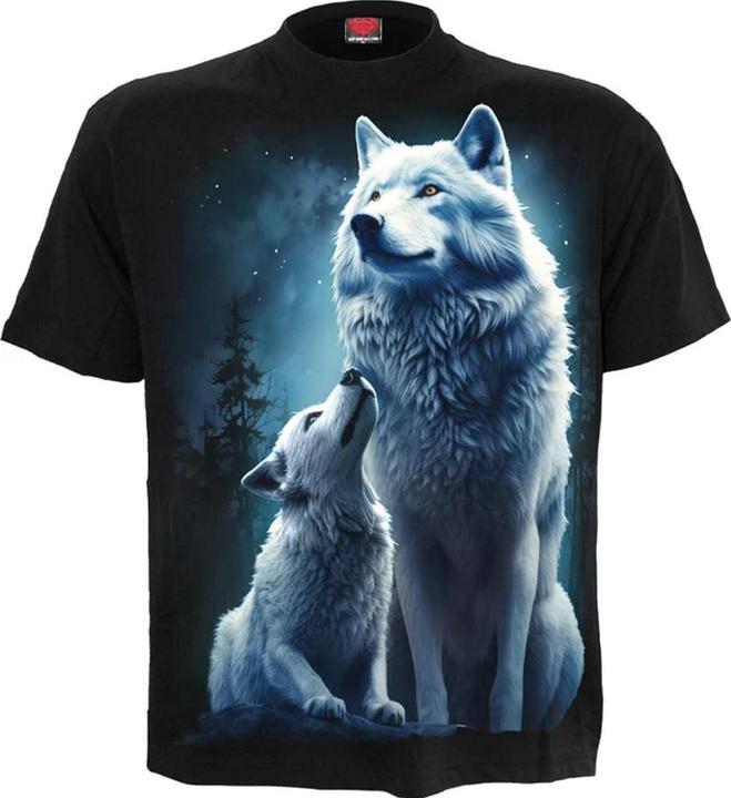 Actual product image Spiral Unisex Adult Wolf Guardian T-Shirt (4XL)