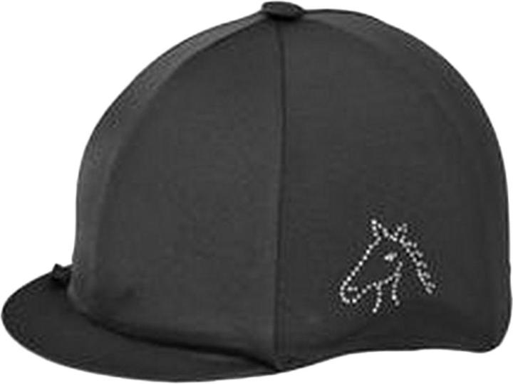 Capz Diamondz Pferdekopf Lycra Reithelm Cover (One Size)