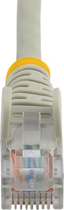 Actual product image StarTech 1m Cat5e RJ45 UTP Network Cable Snagless - Cat 5e Patch Cord - Grey - Male / Male (U/UTP, CAT5e, 1 m)