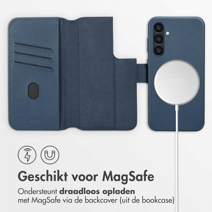 Image du produit Accezz Leather Bookcase 2-in-1 met MagSafe Samsung Galaxy S24 Plus - Nightfall Blue (Samsung Galaxy S24+)