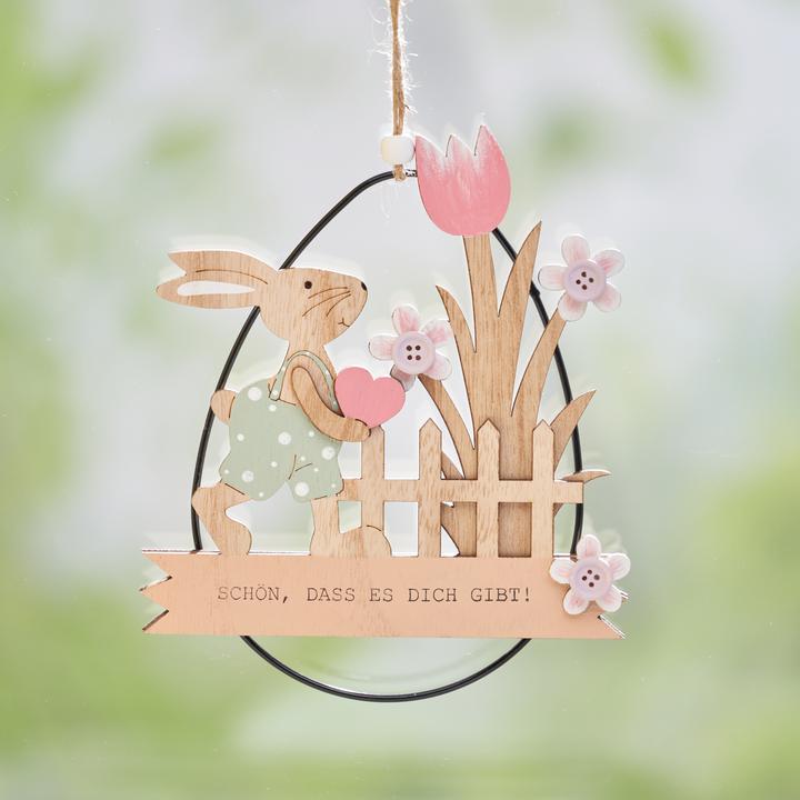 Image du produit VBS Pendentif en forme d'oeuf, bois / métal (1 x)