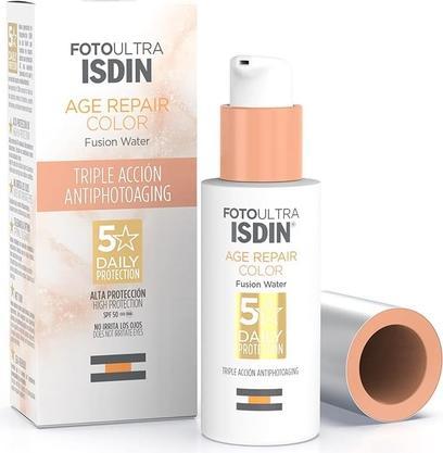 Isdin FotoUltra Age Repair Color Fusion Water SPF 50 Getönter Gesichts-Sonnenschutz 50ml (Sonnencreme, SPF 50, 50 ml, 52 g)
