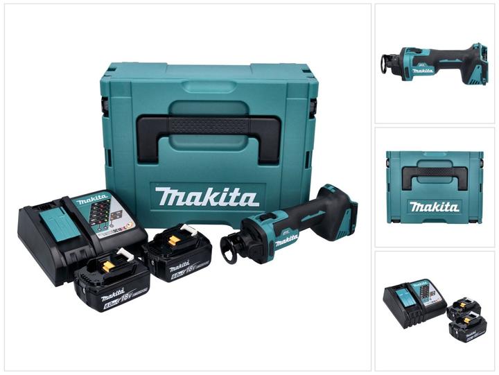 Makita DCO 181 RGJ Battery rotary cutter 18 V 32000 rpm brushless + 2x battery 6,0 Ah + charger