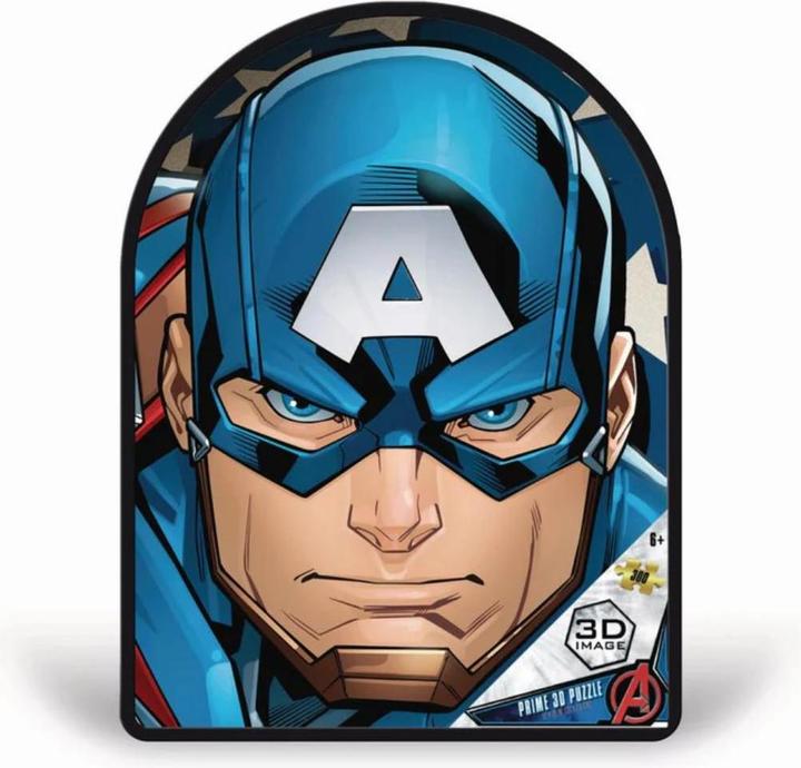 Produktbild Grandi Giochi PUB01000 Capitan America Marvel Avengers Captain Vertikales Linsenpuzzle mit 300 Teile (300 Teile)
