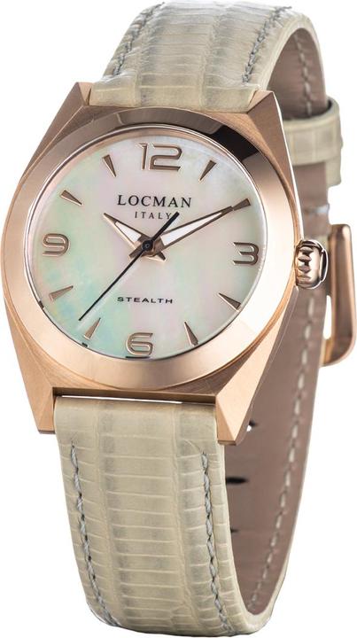 Image du produit Locman Italy Montre dame Stealth Lady beige/rosé PVD Ref. 0804 (Montre avec pierre précieuse)