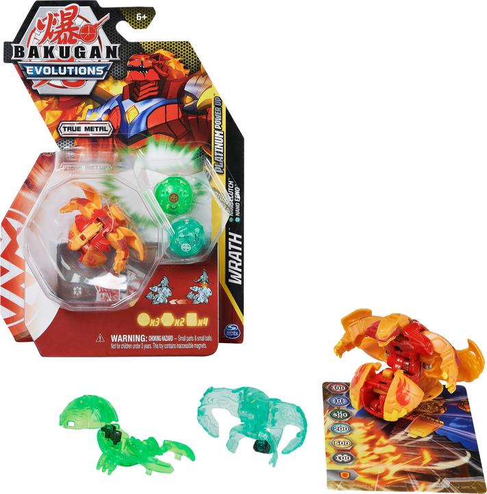 Produktbild Spin Master Bakugan Evolutions, Wrath mit Nano Echo und Clutch Platinum Power Up