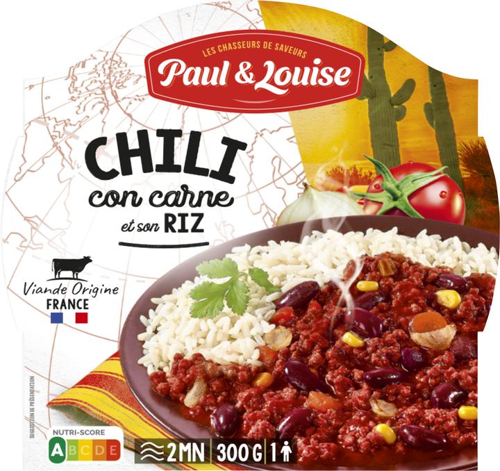 Actual product image Paul & Louise Chilli con carne with rice (350 g)