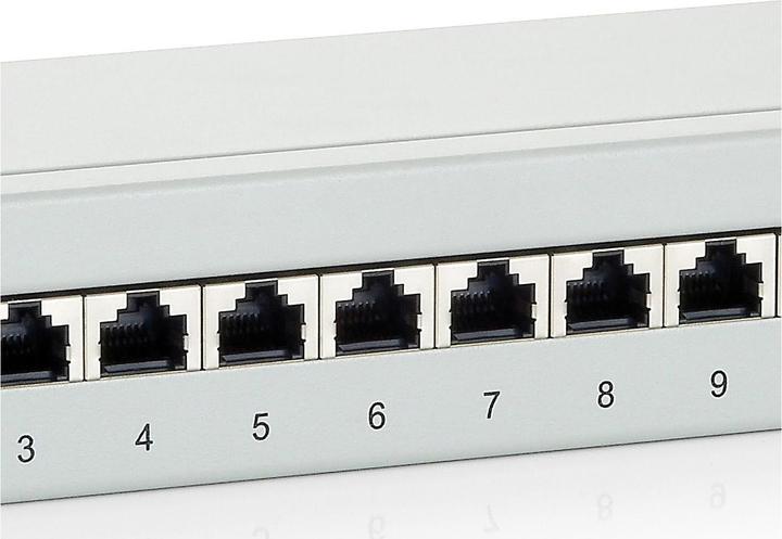 Produktbild equip 10" Patchpanel: 12 Port, 1HE, grau