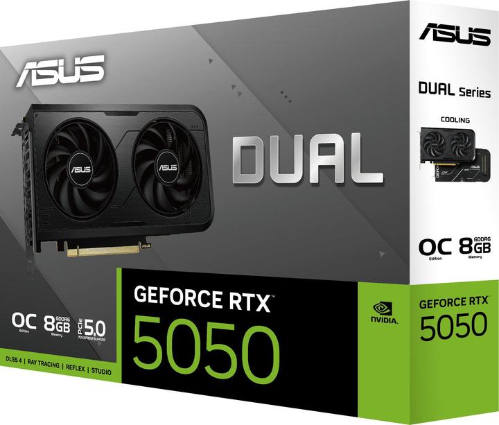 Actual product image ASUS Dual GeForce RTX 5050 OC Edition, 8192 MB GDDR6 (8 GB)