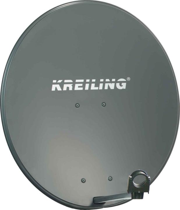 Produktbild Kreiling KR AE 80 STYLE/ALU - 39,2 dBi - Anthrazit - Aluminium - 80 cm (Parabolantenne, 39.20 dB, DVB-T / -T2)