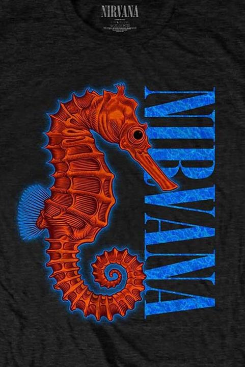 Image du produit Nirvana T-shirt unisexe adulte Seahorse Cotton (XL)