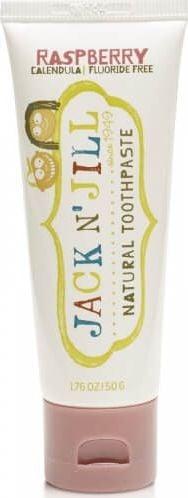 Immagine prodotto Jack N' Jill Il dentifricio naturale per bambini aiuta a lenire le gengive e a combattere la carie 50g Lampone