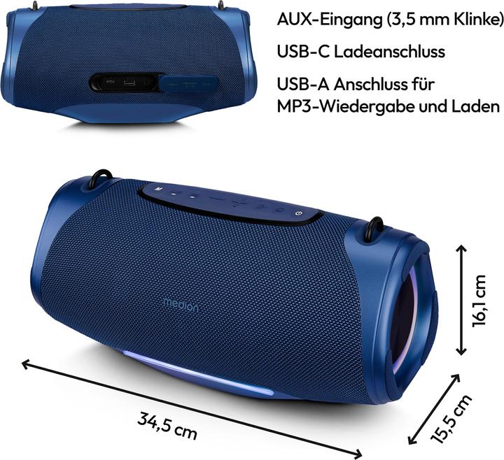 Immagine prodotto Medion LIFE® P61762 Altoparlante Bluetooth® portatile (47 h)