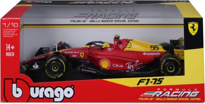 Image du produit Bburago Ferrari F1-75 Monza Édition spéciale 1/18 C. Sainz