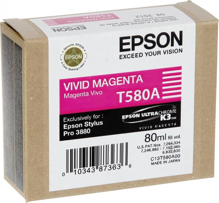 Actual product image Epson T580a (M)