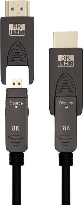 Actual product image Transmedia Câble HDMI fibre optique (HDMI 2.1, 8k@60Hz, eARC) (25 m, HDMI)
