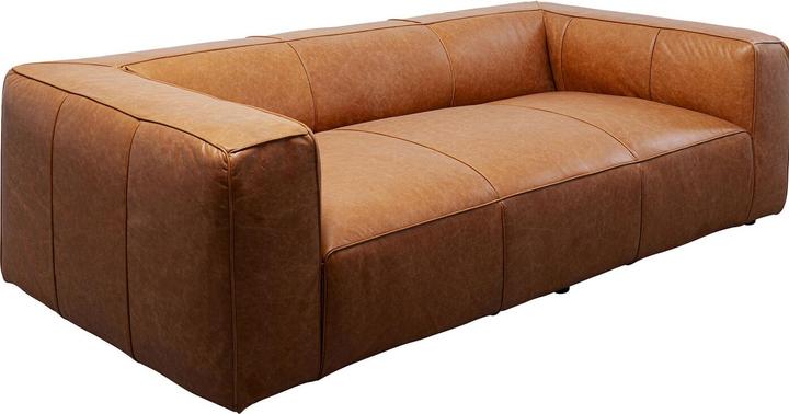Image du produit Kare Design Canapé Cubetto Smart cuir marron clair 220cm (3 places)