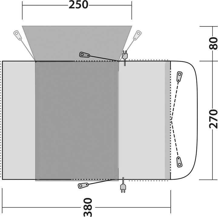 Immagine prodotto Outwell Wolfburg 380 Air (Tenda, 23.50 kg)