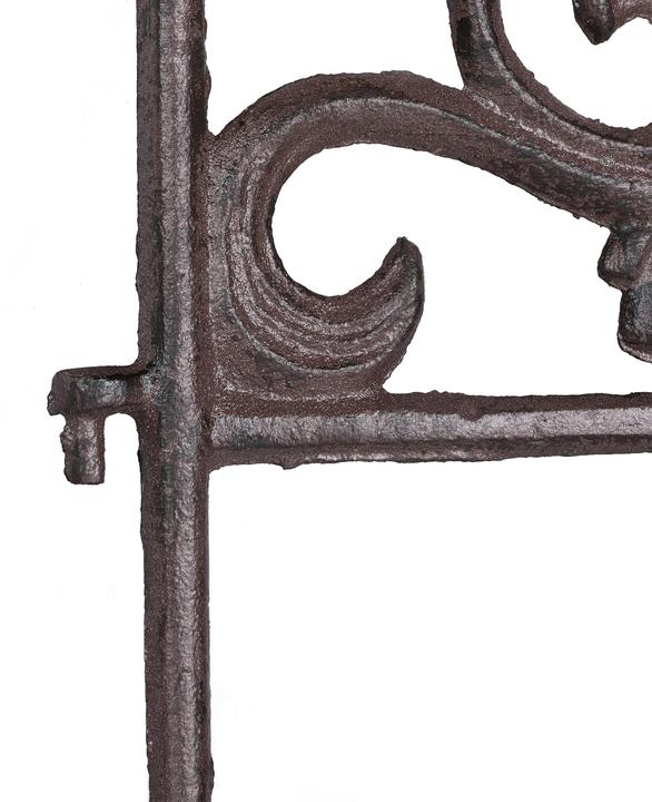 Actual product image Relaxdays Cast Iron Flowerbed Fence, Vintage Design (27 cm)