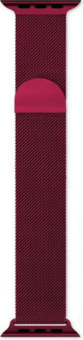 Epico Apple Watch 42/44/45 mm - milanese loop, Red (20 mm, Stainless steel)