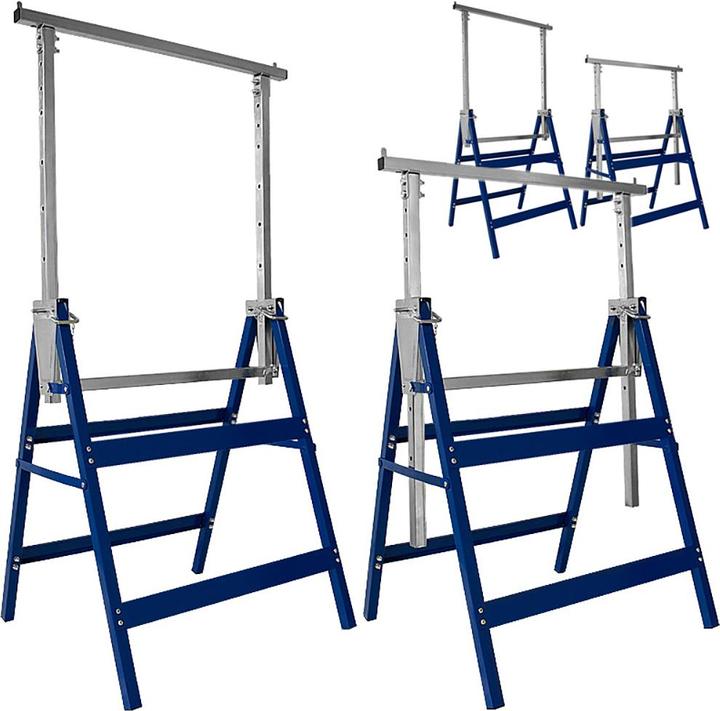 Image du produit Deuba 4x tréteaux à cadre à 7 compartiments (57 cm, 69 cm)