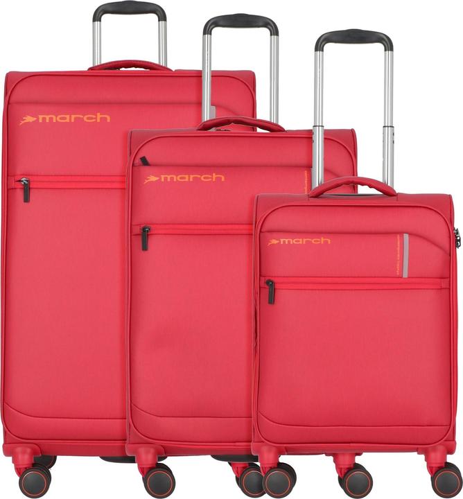Immagine prodotto March Set di valigie a 4 ruote Silhouette 3 pezzi (208 l, XL (da 115l))