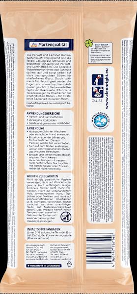 Produktbild dm Denkmit Bodentücher Parkett und Laminat feucht