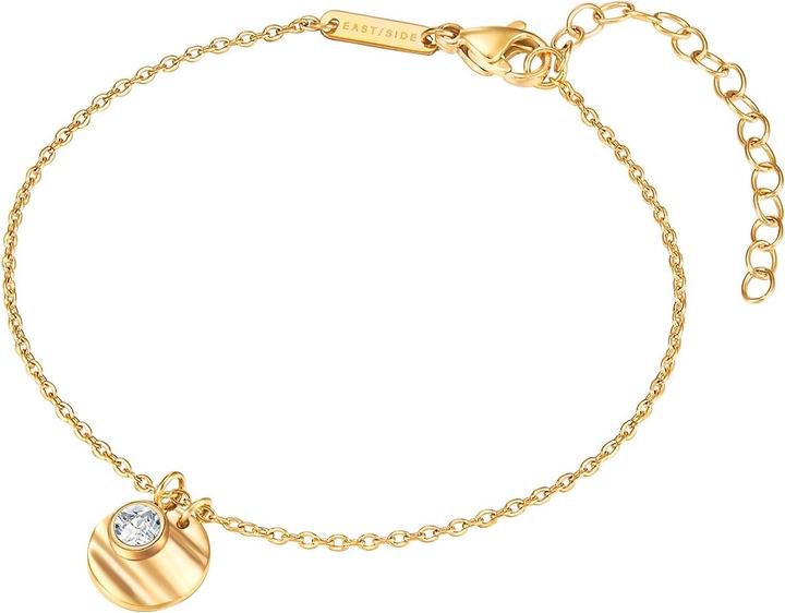 Image du produit Eastside Bracelet en acier inoxydable zirconium 18,0 cm longueur de base + 5,0 cm extension - 31882 (18 cm, Acier inoxydable)