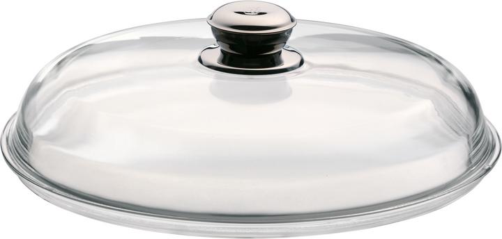 Produktbild WMF Glasdeckel Pfannendeckel 28cm Kochtopfdeckel Ersatzdeckel Metallknauf (28 cm, Glas, Metall)