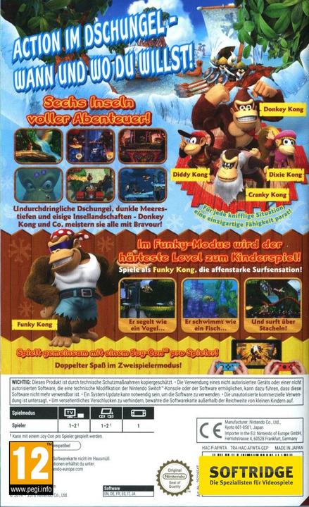 Image du produit Nintendo Donkey Kong Country: Tropical Freeze (Switch, DE)
